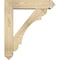 Ekena Millwork Olympic Arts and Crafts Rough Sawn Bracket w/ Offset Brace, Douglas Fir, 6"W x 24"D x 28"H BKT0604X24X28OLY03RDF - alternate 2